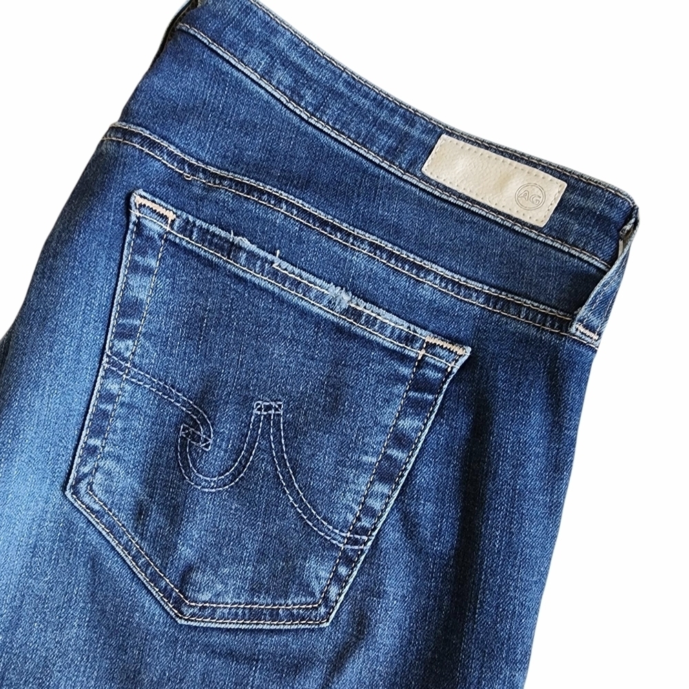 AG Adriano Goldschmied Distressed Skinny Blue Jeans - 32R - Picture 6 of 9